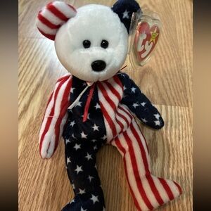 TY Beanie Baby - SPANGLE the Bear (8.5 inch)